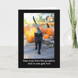 Der Spaß der Kürbiswächter zu Halloween Karte