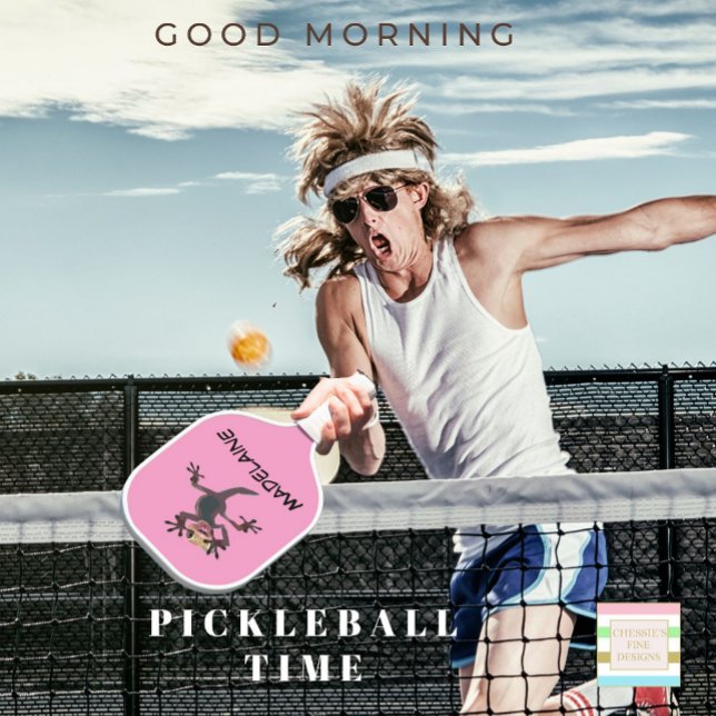 Der Spaß erschien Gecko Pink Pickleball Schläger (Von Creator hochgeladen)