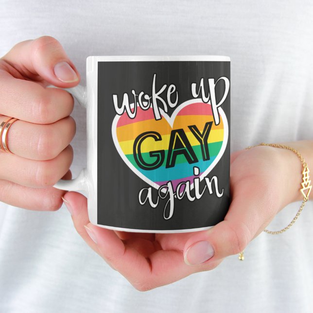 Der Spaß selbst-ironischer Lgbtq-Stolz weckte wied Kaffeetasse (Von Creator hochgeladen)