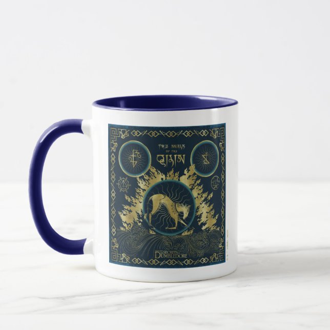 Der Spaziergang durch das goldene Qilin-Wasserband Tasse (Links)
