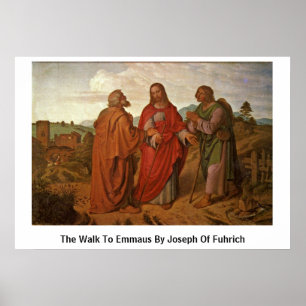 Der Spaziergang von Joseph von Fuhrich nach Emmaus Poster
