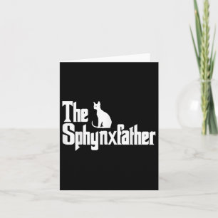 Der Sphynxvater Funny Cat Vater Shirt Men Sphynx L Karte