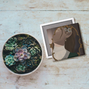 Der Spiegel III - Ein halb verborgenes Mädchen Magnet