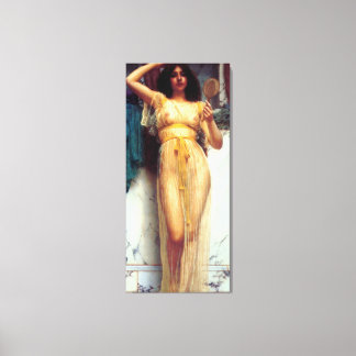 Der Spiegel ~ John William Godward Leinwanddruck