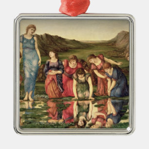 Der Spiegel von Venus, 1870-76 (Öl auf Leinwand) Silbernes Ornament