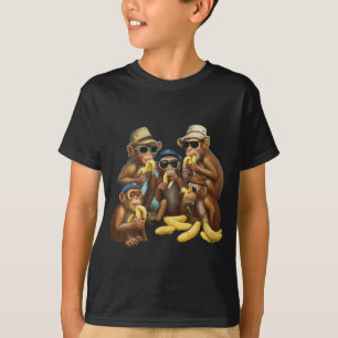 Der spielerische Affe und seine Lieblings-Snack T-Shirt
