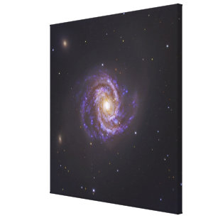 Der Spiralarm M100 und Supernova SN2006X Leinwanddruck