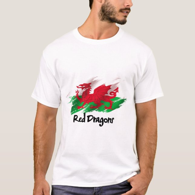 der Spitzname für die Wales Nationalmannschaft T-Shirt (Vorderseite)