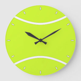 Der Sportplatz oder der Coach für Tennisbälle ist  Große Wanduhr