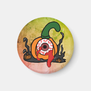 Der spöttische Blutschuss Kürbis Magnet