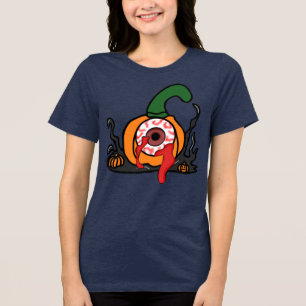 Der spöttische Blutschuss Kürbis Tri-Blend Shirt