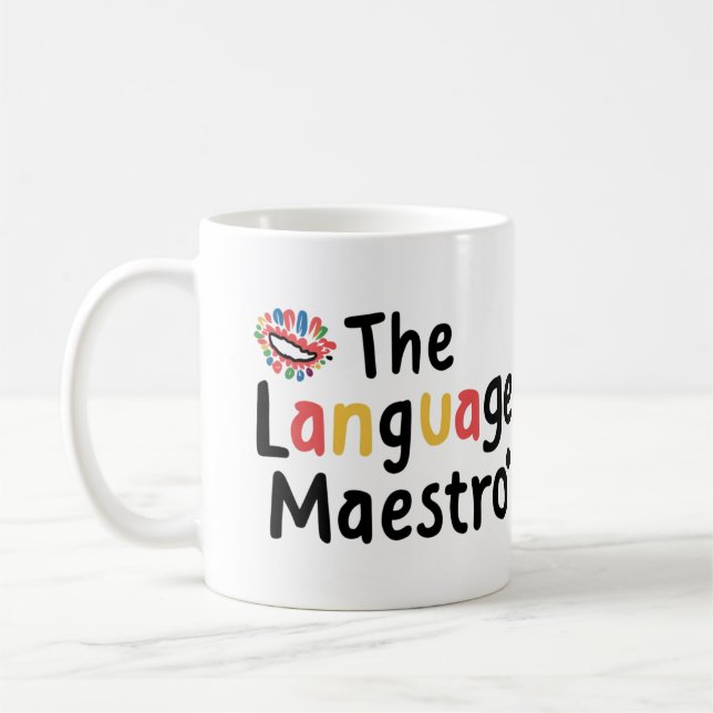 Der Sprachmeister Kaffeetasse (Links)