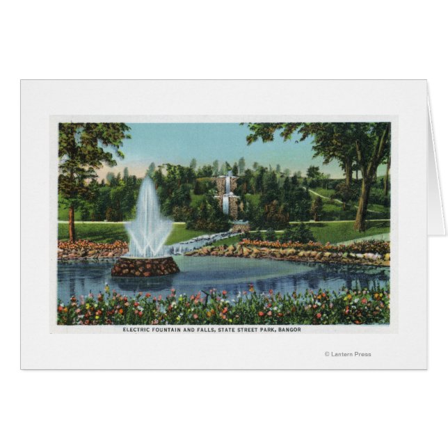 Der Springbrunnen und die Wasserfälle (Vorderseite (Horizontal))