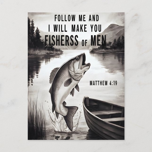 Der springende Fisch Postkarte (Vorderseite)