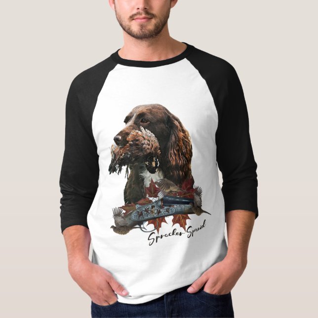 Der Sprocker Spanier, Gun Dog Art T-Shirt (Vorderseite)