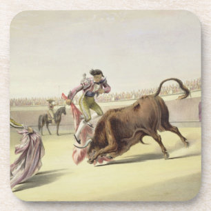 Der Sprung oder das Salta Tras Cuernos, 1865 Getränkeuntersetzer