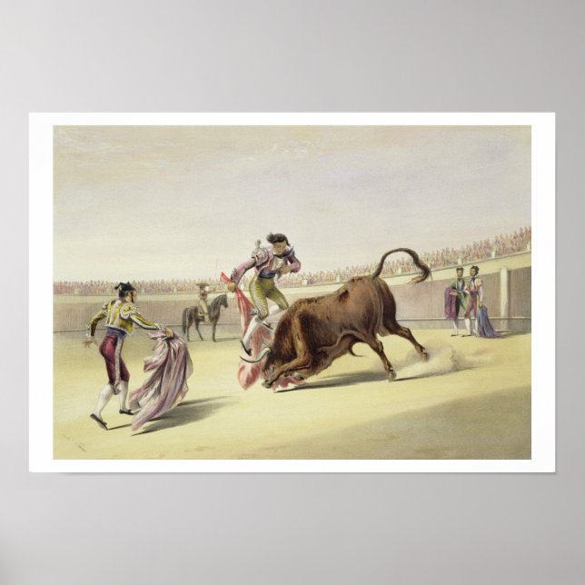 Der Sprung oder Salta Tras Cuernos, 1865 (Farbe li Poster (Vorne)