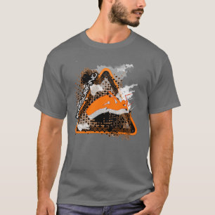 Der Sprung, springendes kitesurfer Zeichen T-Shirt