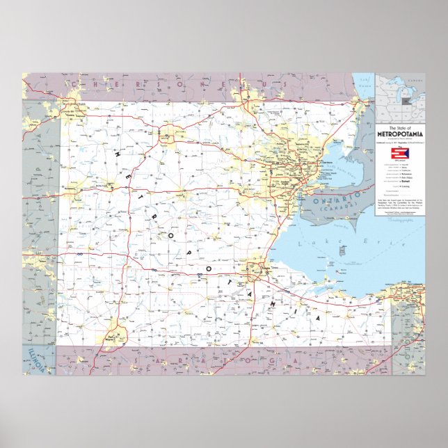 Der Staat der Metropotamie Poster (Vorne)