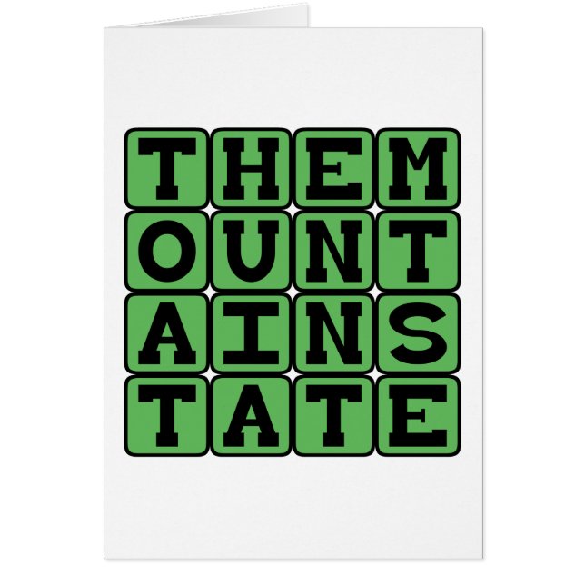 Der Staat in den Bergen, West Virginia Nickname (Vorne)