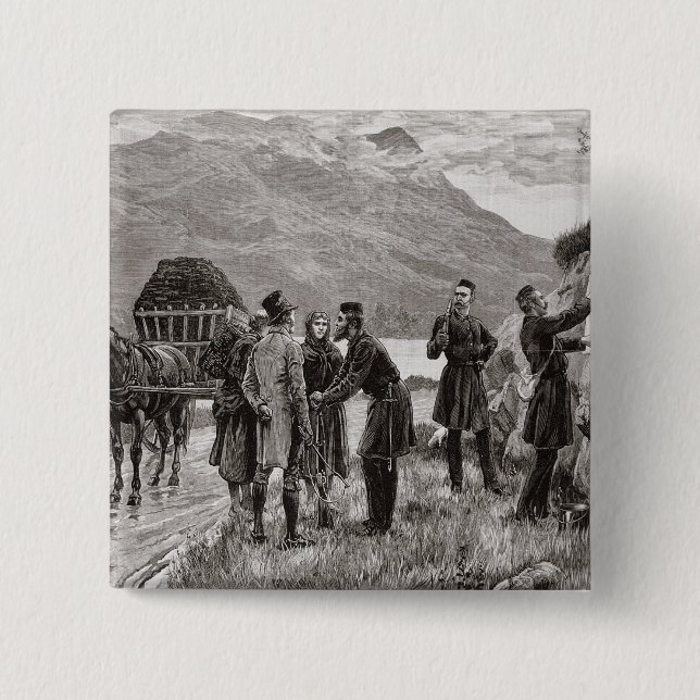 Der Staat von Irland Button (Vorderseite)