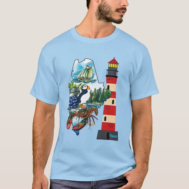 Der Staat von Maine T-Shirt (Vorderseite)