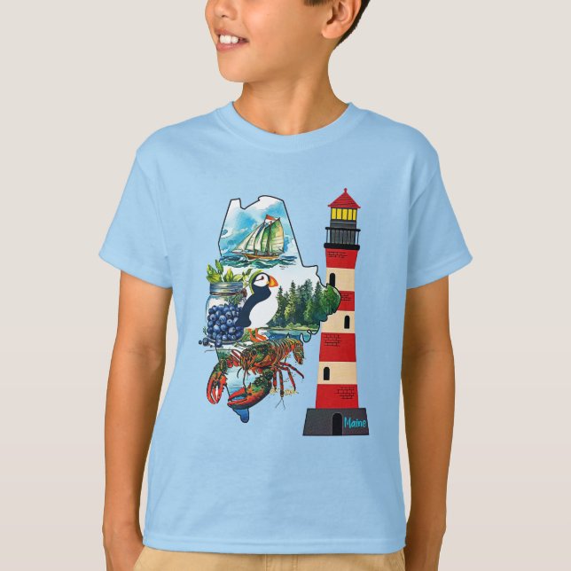 Der Staat von Maine T-Shirt (Vorderseite)