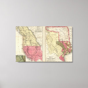 Der Staat von Texas Leinwanddruck