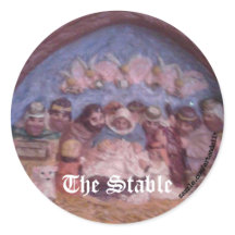 DER STABLE-Aufkleber DER CHRISTMAS