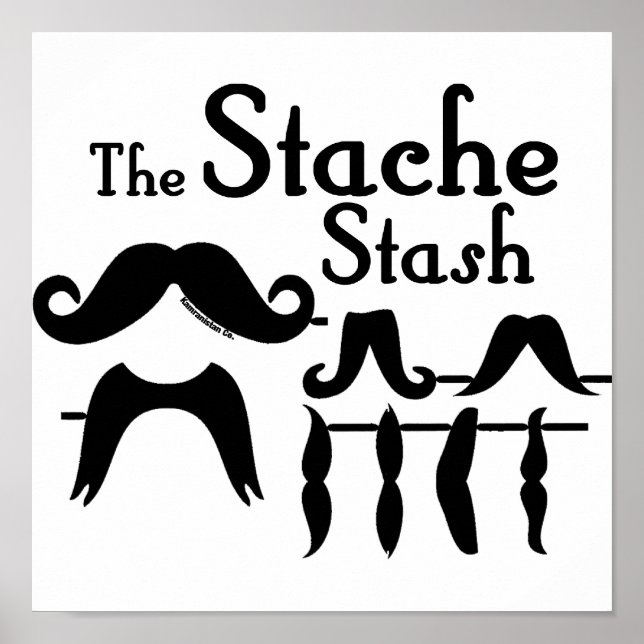 Der Stache Stash Poster (Vorne)