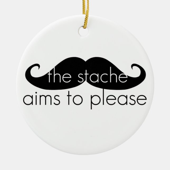 Der Stache strebt eine angenehme Parodie an Keramikornament (Vorne)