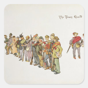 Der Stadtschutz vom Verbündeter von Ladysmith Quadratischer Aufkleber