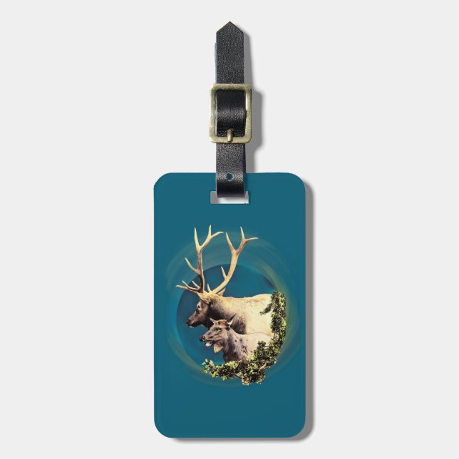 Der Stag und die Hinten Gepäckanhänger (Vorderseite vertikal)