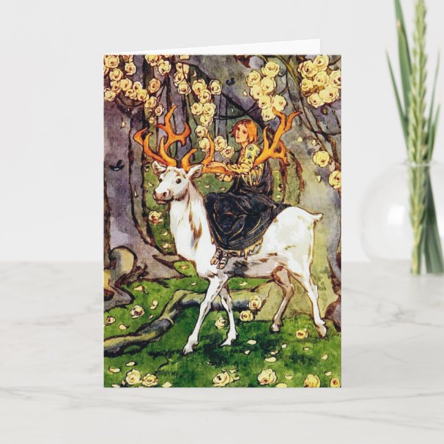 Der Stag von Helen Stratton Karte (Vorderseite)