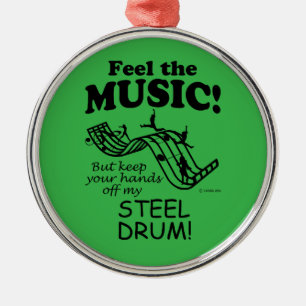 Der Stahltrommel spürt die Musik Ornament Aus Metall