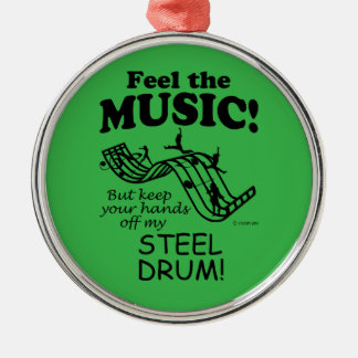 Der Stahltrommel spürt die Musik Ornament Aus Metall
