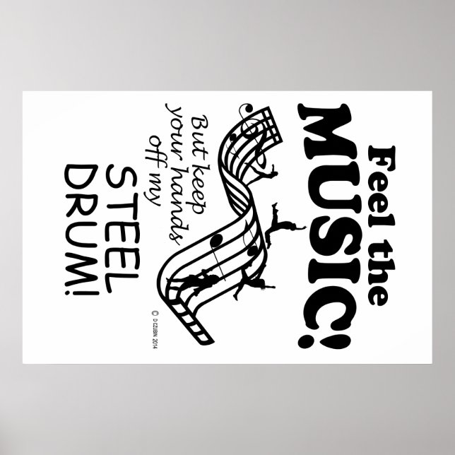 Der Stahltrommel spürt die Musik Poster (Vorne)