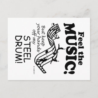 Der Stahltrommel spürt die Musik Postkarte