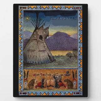 Der Stamm der Piikuni Fotoplatte