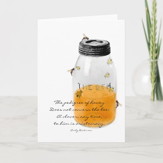 Der Stammbaum der Honig-Anmerkungs-Karte - Emily Karte (Vorderseite)