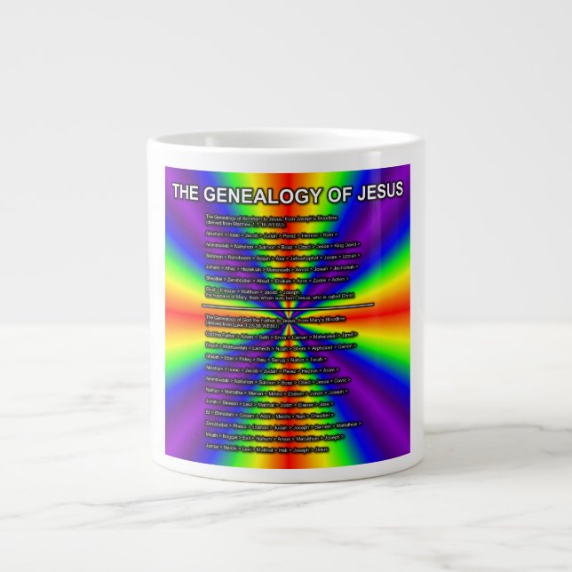 Der Stammbaum von Jesus Becher Jumbo-Tasse (Vorderseite)
