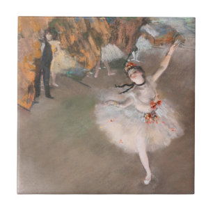 Der Star Dancer auf Bühne Edgar Degas Ballett Fliese
