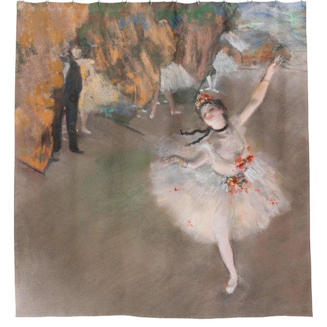 Der Star Dancer der Bühne Edgar Degas Ballet Duschvorhang (Vorderseite)