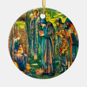 Der Star der Bethlehem-Zirkel Keramikornament