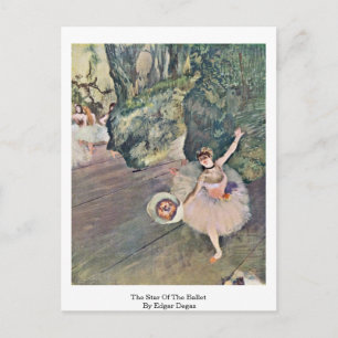 Der Star des Balletts von Edgar Degas Postkarte
