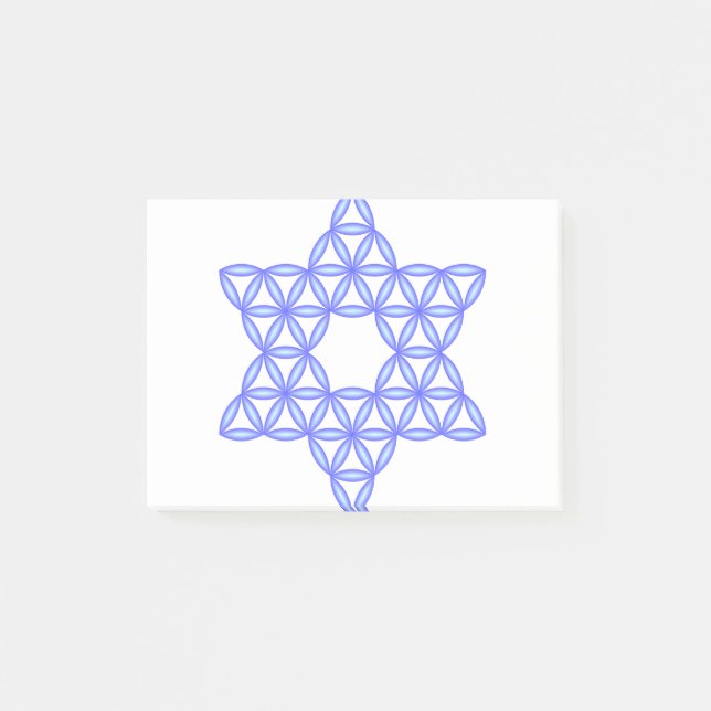 Der Star des Lebens - Heilige Formen Post-it Klebezettel (Vorderseite)