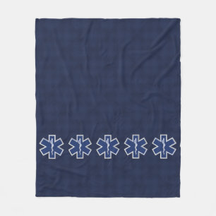 Der Star des Lebens paramedic Carbon Fiber Style Fleecedecke