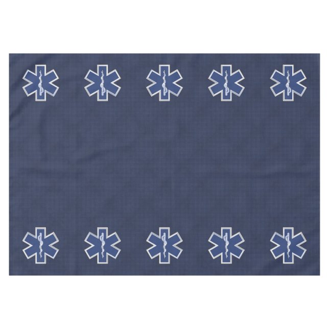 Der Star des Lebens paramedic Carbon Fiber Style Tischdecke (Vorderseite (Horizontal))