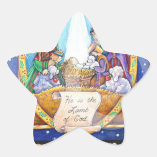 Der Star Weihnachtsaufkleber Stern-Aufkleber
