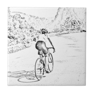 Der starke Hügelaufstieg Fliese